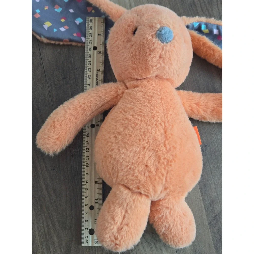 B. Softies Happy Hues Orange Bunny‎ Rabbit Plush Stuffed Animal Patterned Ears